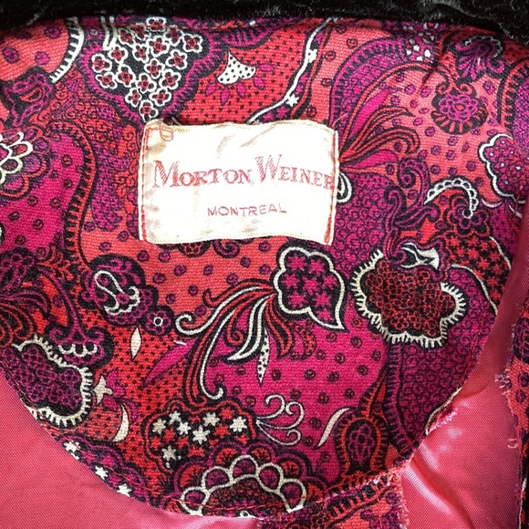 Morton Weiner Montreal vintage fuschia paisley dress - Picture 8 of 9